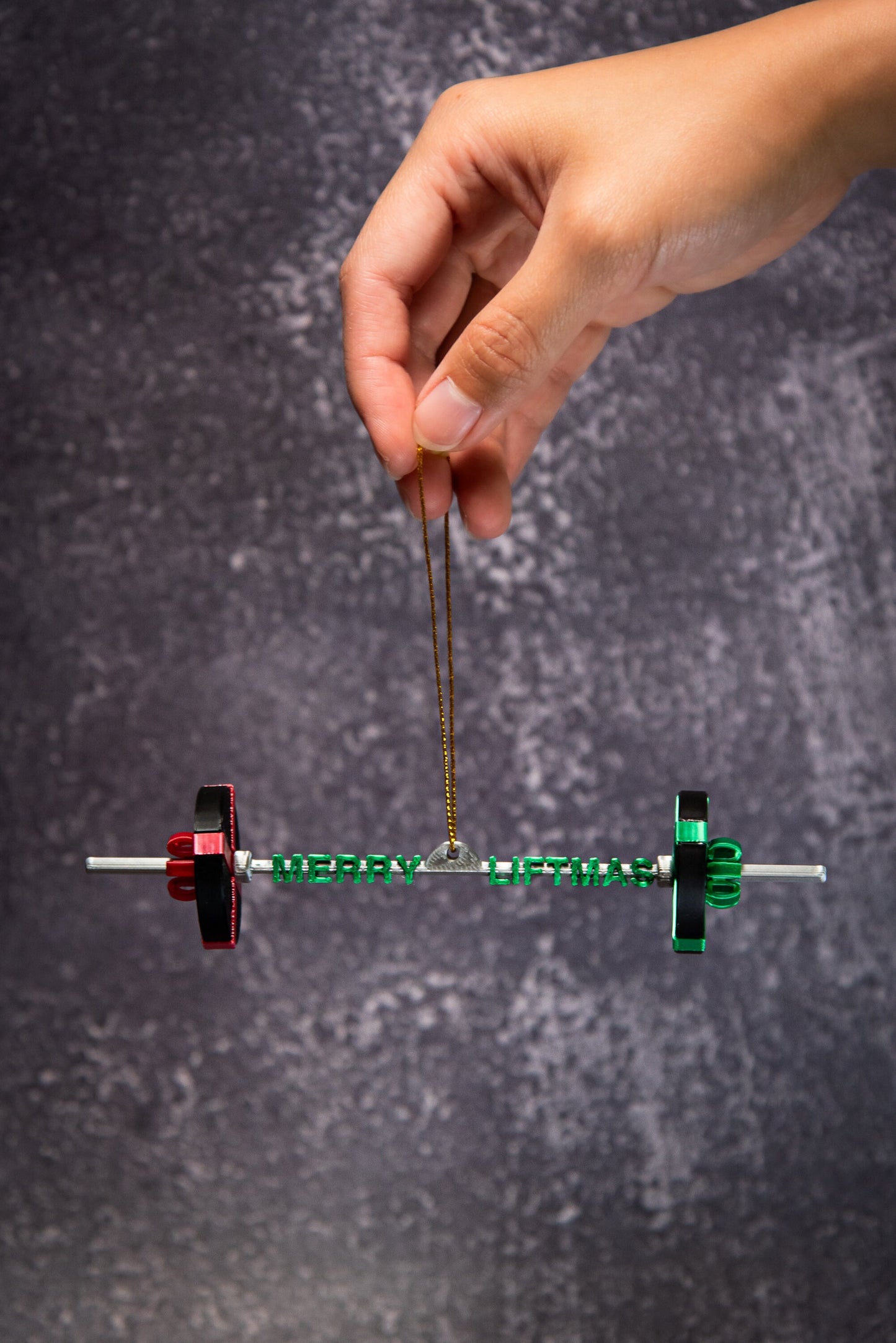 Barbell & Weights Christmas Ornaments, The Ultimate Gift for Gym Lovers. Weightlifters, Powerlifters, Crossfitters, or Coaches