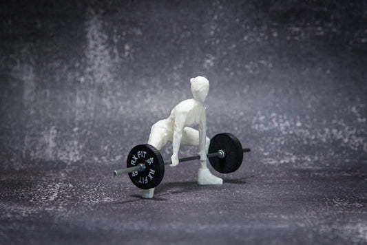 Deadlift Woman, show off your lift, crossfit gift, Weightlifting, Powerlifting Statue and Barbell, Miniature Barbell weights for gym rats