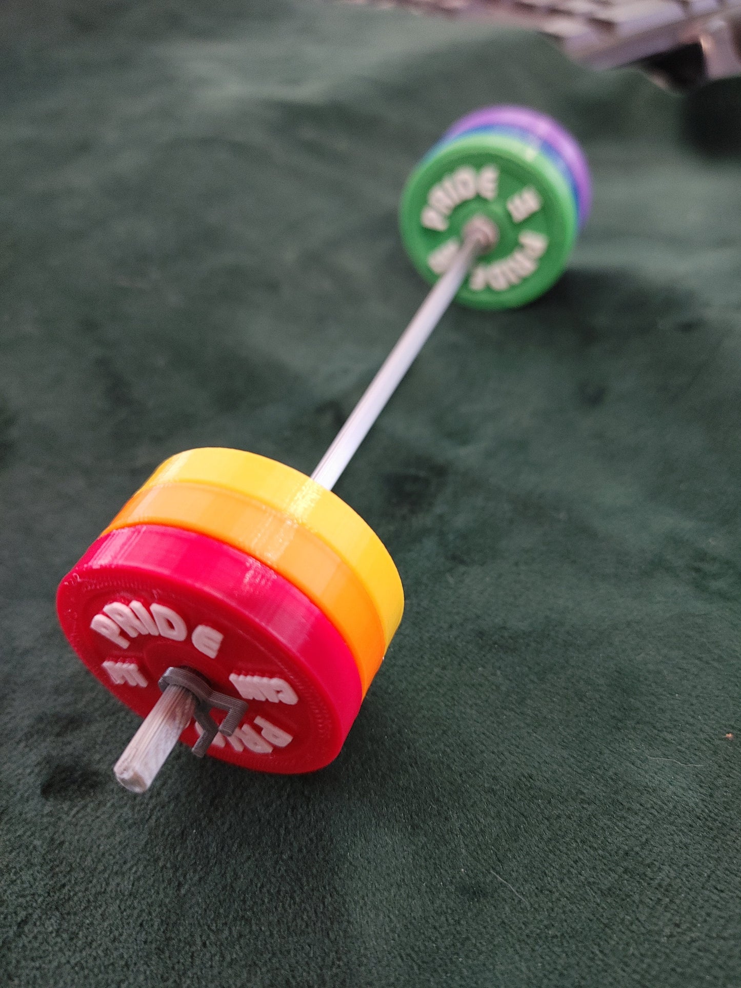 Customizable Event Miniature Barbell, PRIDE gym present for your weightlifter, powerlifter or CrossFit athlete