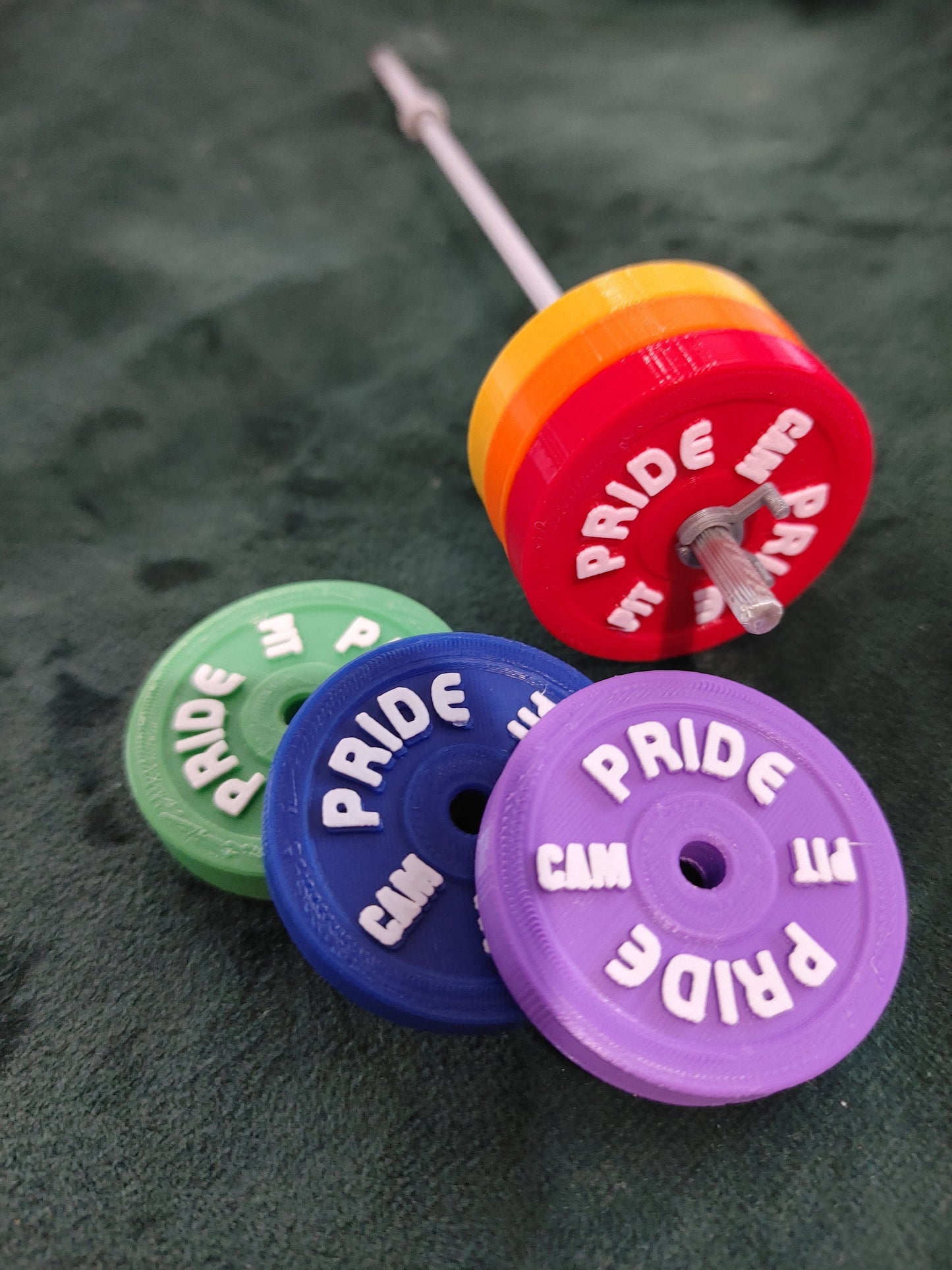 Customizable Event Miniature Barbell, PRIDE gym present for your weightlifter, powerlifter or CrossFit athlete