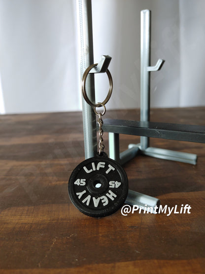 Weight keychain, custom weightlifting keychain for coaches, powerlifters and athletes