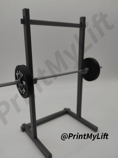 Customizable Miniature Barbells and Squat Rack Set-Perfect for Crossfit, Weightlifting, and Powerlifting Enthusiasts to Show Their Strength