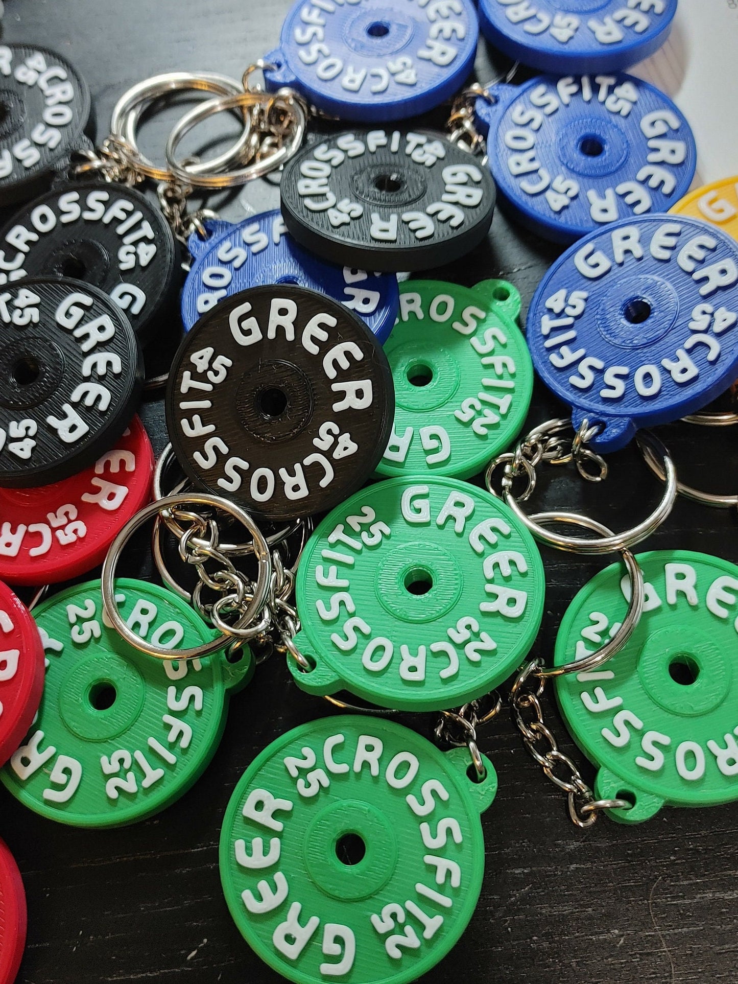 Weight keychain, custom weightlifting keychain for coaches, powerlifters and athletes