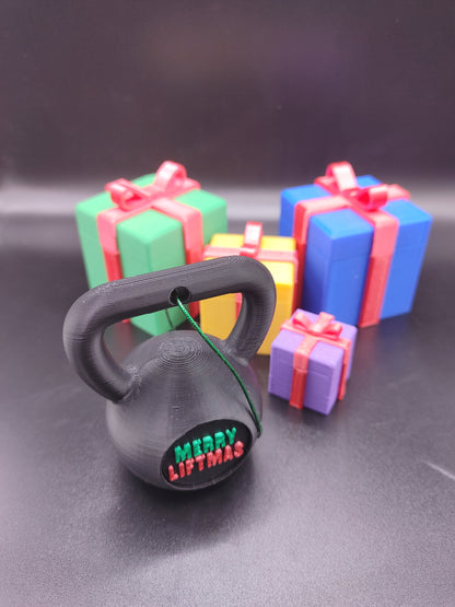 Customized Kettlebell Christmas Ornaments, Perfect for Gym Lovers, Weightlifters, Powerlifters, Crossfitters, or Coaches