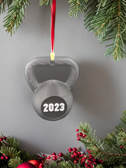 Customized Kettlebell Christmas Ornaments, Perfect for Gym Lovers, Weightlifters, Powerlifters, Crossfitters, or Coaches