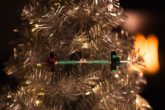 Barbell & Weights Christmas Ornaments, The Ultimate Gift for Gym Lovers. Weightlifters, Powerlifters, Crossfitters, or Coaches