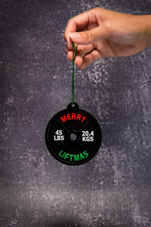 Merry Liftmas Ornament, Personalized gym Ornament, Christmas Gift For Trainer, Coach, Powerlifter, weightlifter, or gym rat