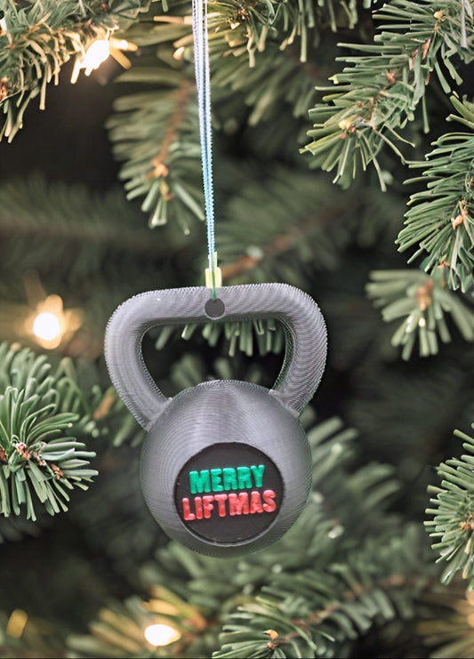 Customized Kettlebell Christmas Ornaments, Perfect for Gym Lovers, Weightlifters, Powerlifters, Crossfitters, or Coaches