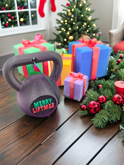 Customized Kettlebell Christmas Ornaments, Perfect for Gym Lovers, Weightlifters, Powerlifters, Crossfitters, or Coaches